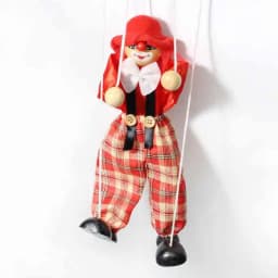 Marionette Puppets Clown Pull String Doll Birthday Christmas Gifts Theater Puppetry Party Favors For Kids Boys Girls Adults