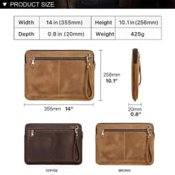 CONTACT'S Genuine Leather Laptop Case Macbook Pro 14.2 Inch Tablet Handbag Daily Office Businesses Gift Laptop Bags