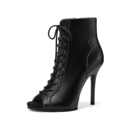 High HeelsAnkle Boots Peep Toe Dance Shoes 35-42 Large Size Platform Dance Heels 11cm Latin Ballroom Dance Shoes
