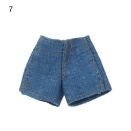 Multi Style Denim 11.5"Jeans Bottoms Shorts For Doll Clothes Outfits Short Pants For Blythe 1/6 Dolls Accessories