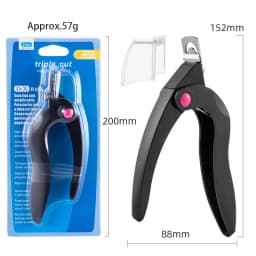 U Shaped Nail Clipper Acrylic Fake Nail Scissors Nail Tip Edge Cutter Trimmer Manicure with Sizer Precise Cutting Nail Tools