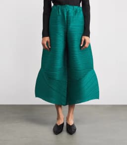 Miyake Pleated Women's Casual Elastic Wide-leg Flared Pants