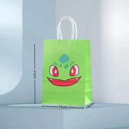 Pokemon Gift Bags Pikachu Hand-held Paper Packing Treat Bag Anime Kraft Paper Bag Gift Packaging Party Festive Party Supplies