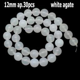 44 Types White Chalcedony Jade Agate Bead Natural Stone Rondelle Cube Faceted Loose Beads for Jewelry Making Bracelets Accessory
