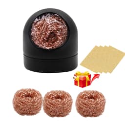 Soldering Iron Tip Cleaner Desoldering Cleaning Ball Tin Remover Soldering Iron Mesh Filter Welding Metal Wire Stand Steel Ball