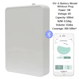 Coverage 500m³ Smart Essential Oil Diffuser Bluetooth App Control Wall Mounted Aroma Diffuser Scent Machine For Hotel Home