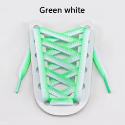 Metallic Shiny Gold Silver Shoelace Glitter White Shoelaces 1.2cm Width Shoe Laces Colorful Bright Silk Casual Laces for Sneaker