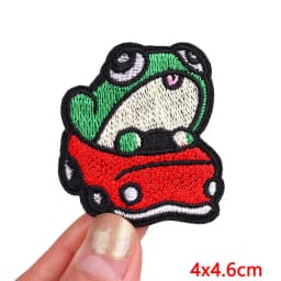 Hot New Animal Cat Embroidered Patches Iron On Patches For Clothing Thermoadhesive Patches Cartoon/Frog Dinosaur Duck Patch DIY