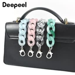 Deepeel 60cm Resin Chains for Women's Bag Shoulder Strap Acrylic Chain Purse Replace Handle Handbag Parts Hardware Accessories