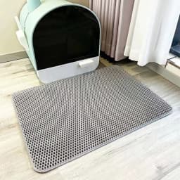 1Pc Large Size Cat Litter Mat-Advanced Honeycomb Double Layer Design,Urine Waterproof,Easy Cleaning,Scatter Control,Stay Clean