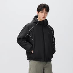 Semir Men Padded Jacket Loose Fit Drawstring Hooded 2026 New Winter Daily Wear Urban Casual Style Cold Weather Layering