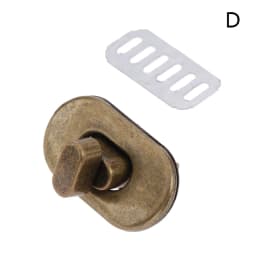 1PCS Mini Oval Twist Lock Metal Closure Buckle Turn Locks For Purse Wallet Women's Handbag Shoulder Bag Accessories
