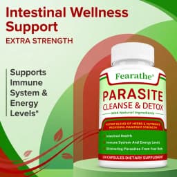 Parasite Cleanse & Detox Capsules - Promote Intestinal Cleansing and Detoxification, Relieve Constipation Supplements