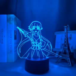 3d Lamp Anime Future Diary Yuno Gasai for Bedroom Decor Night Light Kids Birthday Gift Manga Future Diary Room Led Light Bedside