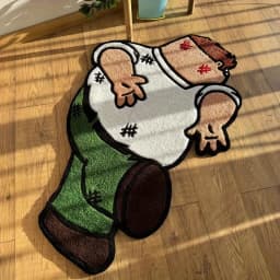 VIKAMA Funny Joke Cartoon Bedroom Carpet Soft and Slip-resistant Children's Bedside Rug Living Room Sofa Cushion Home Decoration