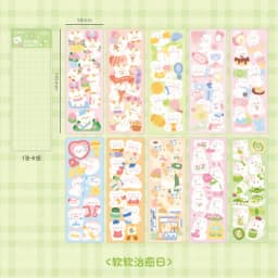 10 - 100PCS Cute Sparkle Polco Deco Sticker Pack - Korean Kawaii Glitter Sticker Seal for Toploaders, Polaroids & Photocard