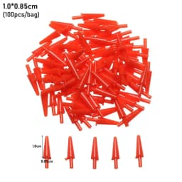 100Pcs Plastic Snowman Doll Red Nose DIY Stuffed Plush Animals Puppet Doll Noses Santa Claus Plush Toys Accessories