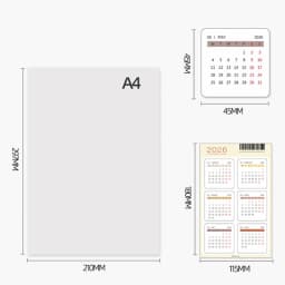 2026 Calendar Sticker Notebook Index Sticker Multifunctional Stationery Supplies Ledger Stickers 2026 Calendar Card