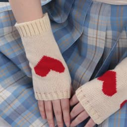 Knitted Half Finger Gloves Women's Warm Soft Winter Mittens for Girl Guantes Y2K Sleeve Girls Lolita Goth Fingerless Gloves