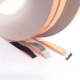 3pcs Black/Silver/Gold Backed Copper Foil for Stained Glass Hand Foiler Supplies Craft Art Tools