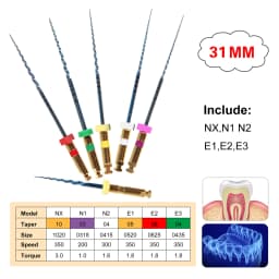 SANDENT Dental Endo Handpiece 6:1 Reduction Contra Angle Endodontic For NSK Sirona Electric Motors Dentsply / Endo Files