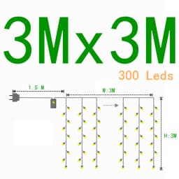 Led Icicle Curtain String Lights Fairy Christmas Lights Garland For Christmas New Year Wedding Home Room Patio Party Decoration