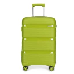 KONO hand luggage trolley suitcase with TSA lock, 4 twin wheels, stylish polypropylene hard-shell case