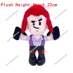 10cm-25cm Cartoon Cosplay Brawler Spike Plush Toy Cotton Pillow Dolls Cute Game Character Game Peripherals
