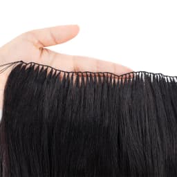 VADES Invisible Feather Hair Extensions Human Hair Long Straight Hair Extension Natural Sew In Microring Hair Weft for Women