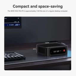 Beelink Mini PC SER 5 SER5 MAX AMD Ryzen R7 7735HS R5 5500U Desktop Gaming Computer WiFi 6 1000M M.2 2280 NVMe SSD 4K 60Hz