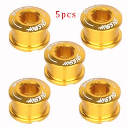 HASSNS Chainring Bolts 5Pcs Integrated Crankset Mtb Chainwheel Screws Monoplate Cranks Bicycle Dental Plate 6.5mm Mountain Bike