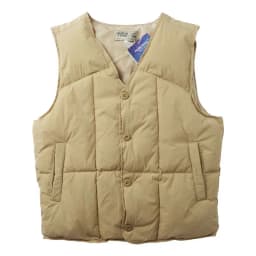 American Retro Thickened Warmth V-neck Cotton Vest Men's Fashion Street Vintage Style No-shoulder Jacket Youth Popularity