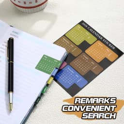 2026 Calendar Stickers Schedule Agenda Notebook Label Tags DIY Colorful Index Stickers Adhesive Journal Planner Index Bookmarks