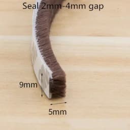 20/10/5Meters Brush Strip Self Adhesive Door Window Sealing Strip Home Door Window Sound Insulation Wind-proof Strip Gasket