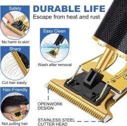 USB Men Electric Hair Clipper / LCD Display New Electric Men's Retro T9 Style Buddha Head Oil Head Scissors New Hot Sale