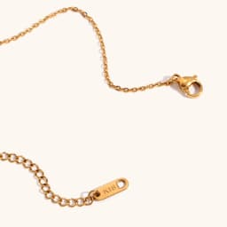 La.Muses New U-shaped Ring Holder Imitation Pearl Pendant Stainless Steel Necklaces For Women Jewelry Waterproof Accessory Gift