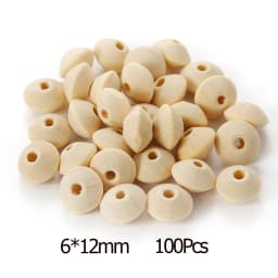 4-30mm 5-1000Pcs Natural Wood Beads Round Loose Spacer Bead Charms for DIY Bracelet Necklace Jewelry Making Handmade Accessories