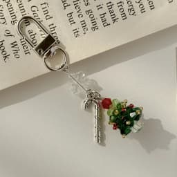 Christmas Phone Strap Red Apple Keychain Cute Gift for Women Girls Phone Accessories Bag Charm