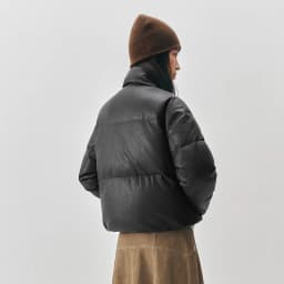 Semir Women Down Jacket 90 Percent Down Fill PU Faux Leather Loose Fit Urban Casual Style Puffer Shape 2026 Winter Cold Weather