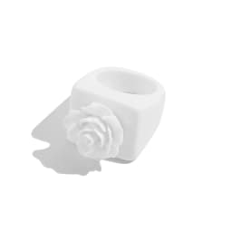 2024 New Trendy Geometric Square Round Resin Acrylic Chunky Rings for Women Girls Punk Style Knuckle Flower Rings Jewelry