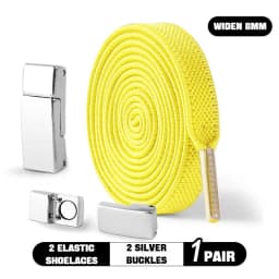 Magnetic Lock Shoelaces without ties Elastic Laces Sneakers No Tie Shoe laces Kids Adult Running Tennis 8mm Width Flat Shoelace