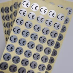 1cm Round CE Sticker White/Silver/Hologaphic/Clear Base Circle Label 500pcs