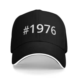 Born in 1976 vintage age 50 years old funny 50th birthday Accessories Men Women Baseball Caps Dad Hat Classic Travel Headwear