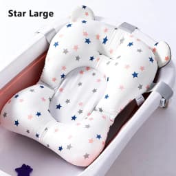 Baby Bath Seat Support Mat Infant Anti-Slip Soft Comfort Body Cushion Foldable Baby Bath Tub Pad Chair Newborn Bathtub Pillow