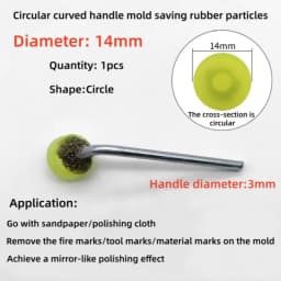 Mold Mirror Polishing Rubber Particle Back Adhesive Sandpaper Ultrasonic Grinding Machine Rubber Head Fire Removal Pattern
