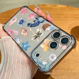 Shark Turtle Phone Case For iPhone 17e 17 Pro 16 15 Pro Max 14 13 12 Pro 11 Shockproof Soft Silicone Transparent Anti-fall Cover