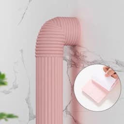 2M Pipe Decoration Cover Anti-freezing Thermal Insulation Foam Self-adhesive Tapes Pipe Decorative Strip for Winter Outdoor