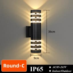 CHUANGYANG Replace E27 Bulb Led Wall Light Outdoor IP65 Waterproof Porch Light Indoor Wall Lamp Decoration For Hallway Bedroom