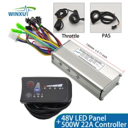 24V 36V 48V 250W 350W Brushless Motor Driver Universal Controller S810 LED Display Panel Kit for E-bike Repair Conversion