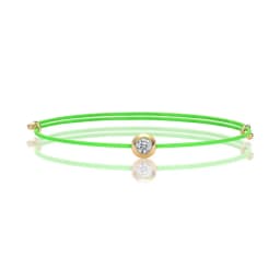 SG D Color VVS1 Moissanite Bracelet Certified 0.3ct Lab Diamond, Adjustable Cord In 6 Colors, Elegant Jewelry For Wom